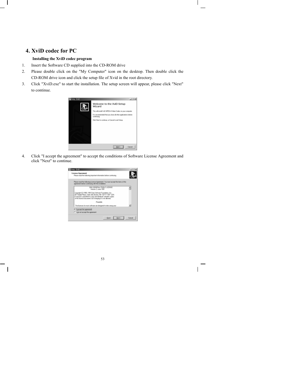 Xvid codec for pc | DXG Technology DXG-505V User Manual | Page 54 / 60
