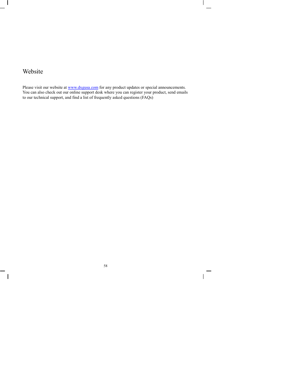 Website | DXG Technology DXG-505V User Manual | Page 59 / 60