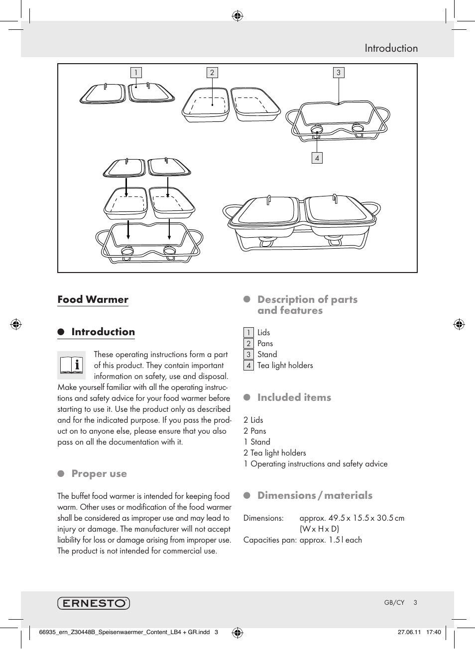 Ernesto Z30448B User Manual | 24 pages