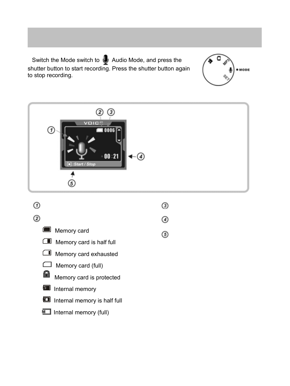 Audio mode | DXG Technology DXG-506V User Manual | Page 33 / 50