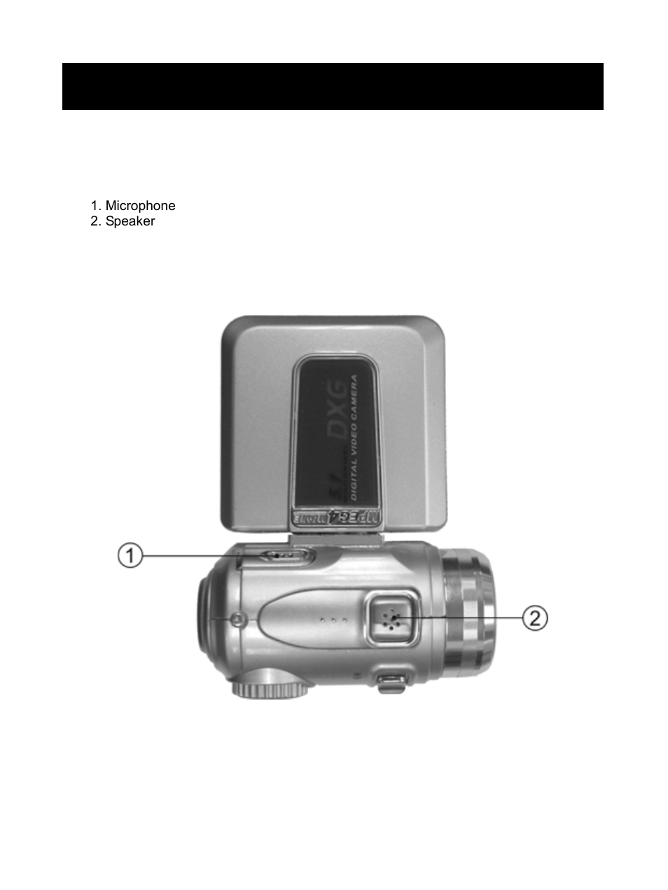 2 getting to know your digital video camera | DXG Technology DXG-506V User Manual | Page 7 / 50