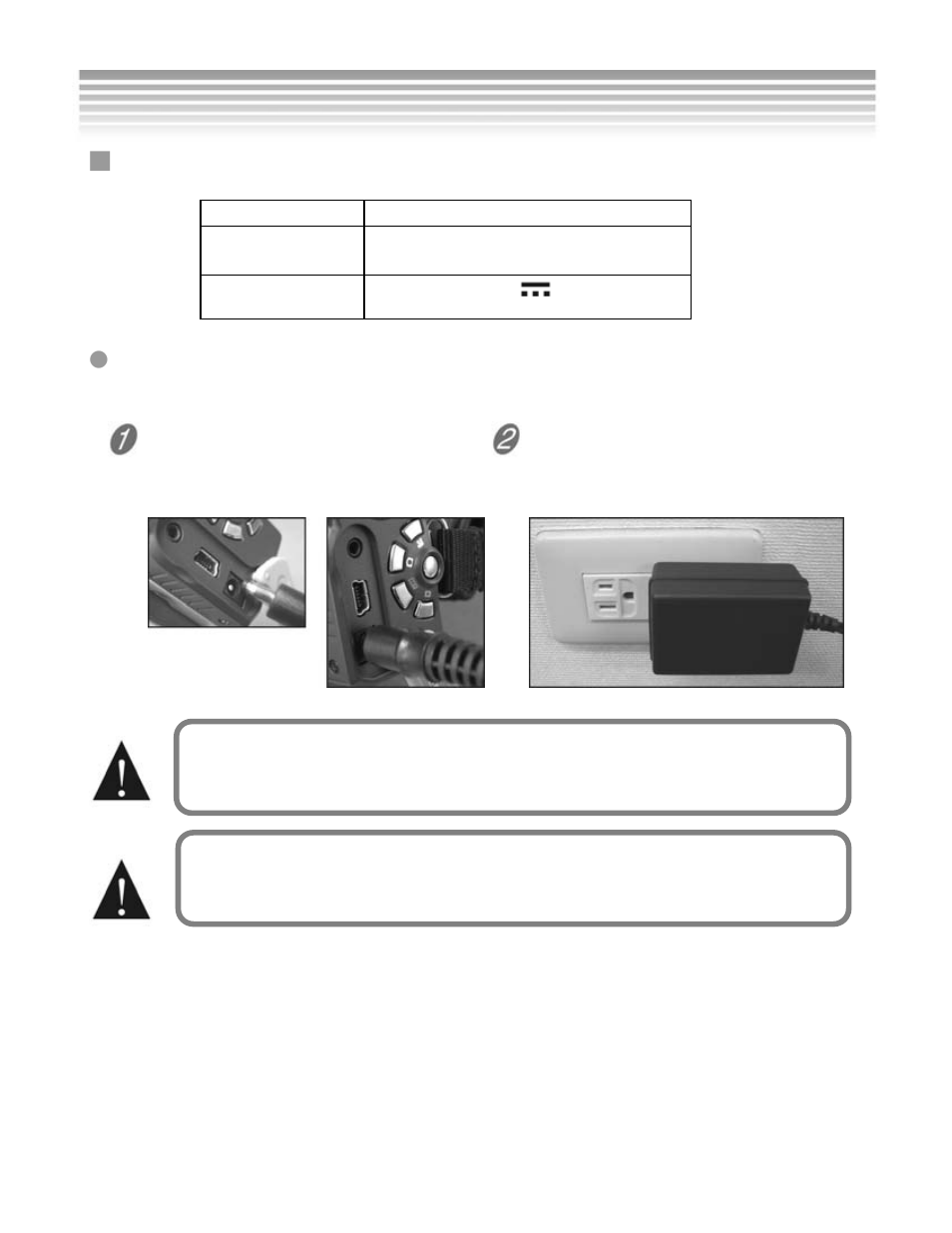 Ac adapter, Ac adapter specifications | DXG Technology DXG-301V User Manual | Page 12 / 54