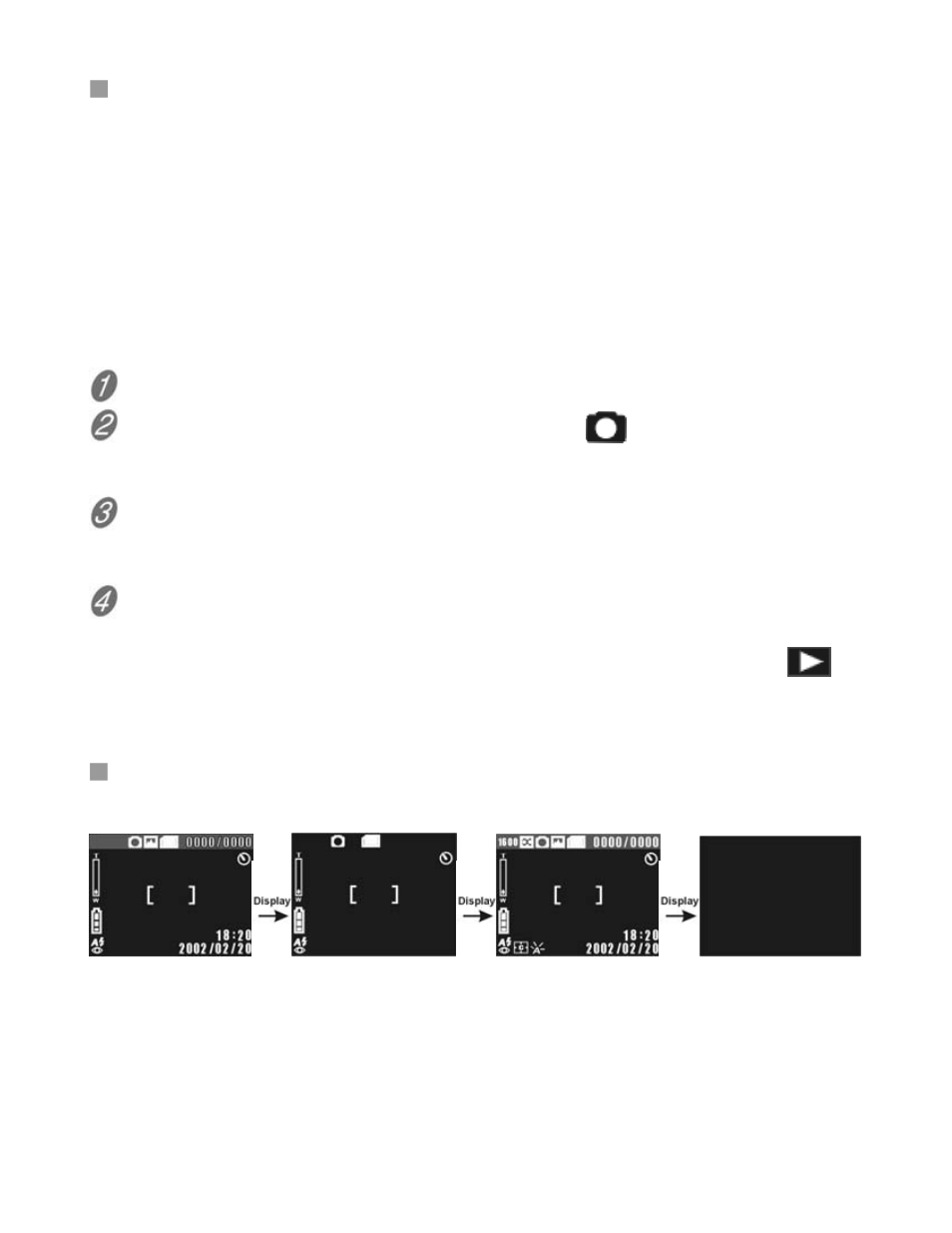 Taking pictures, Display toggle | DXG Technology DXG-301V User Manual | Page 29 / 54
