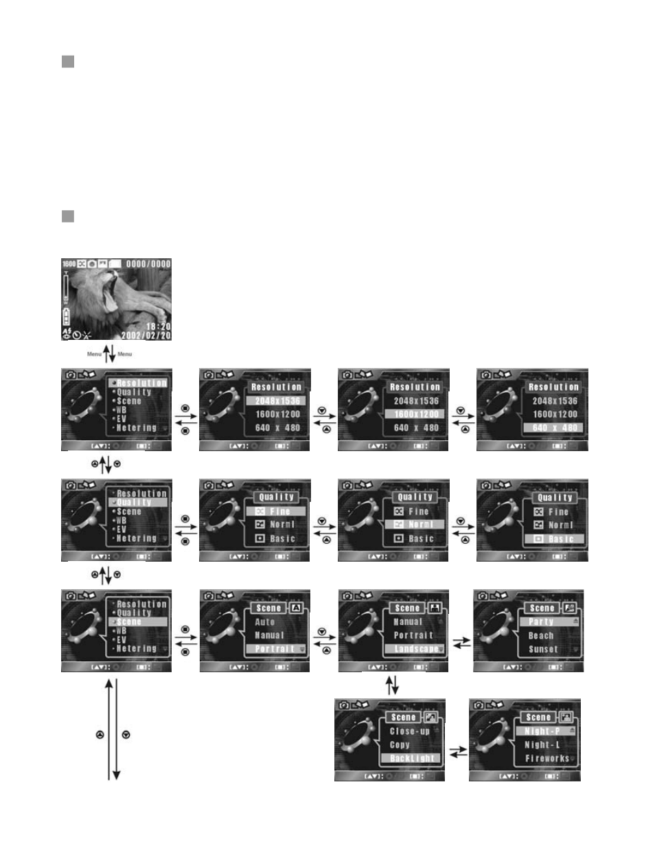 Still mode setup navigation | DXG Technology DXG-301V User Manual | Page 34 / 54