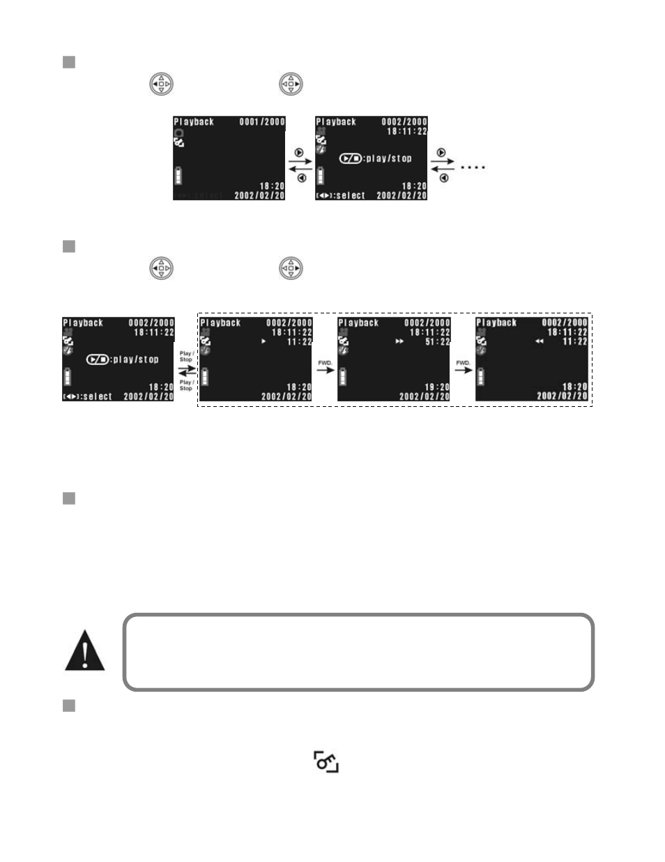 Viewing photos, Viewing videos, Delete | Protect/unprotec | DXG Technology DXG-301V User Manual | Page 38 / 54