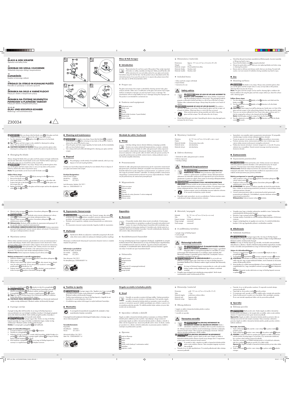 Ernesto Z30034 User Manual | 2 pages