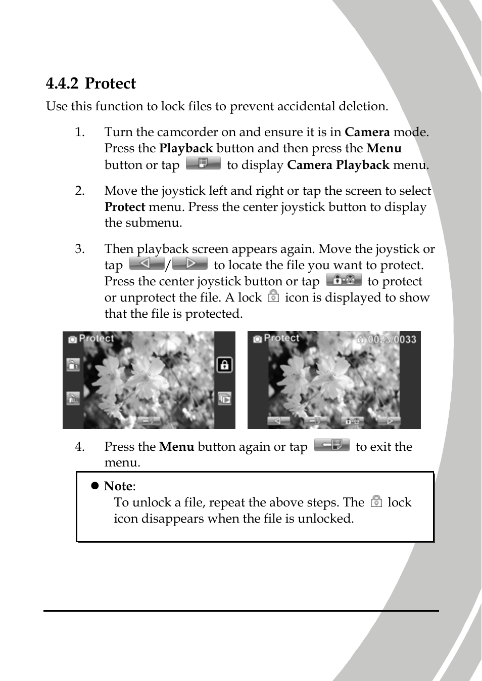 Protect, 2 protect | DXG Technology DXG-A85V HD User Manual | Page 63 / 78