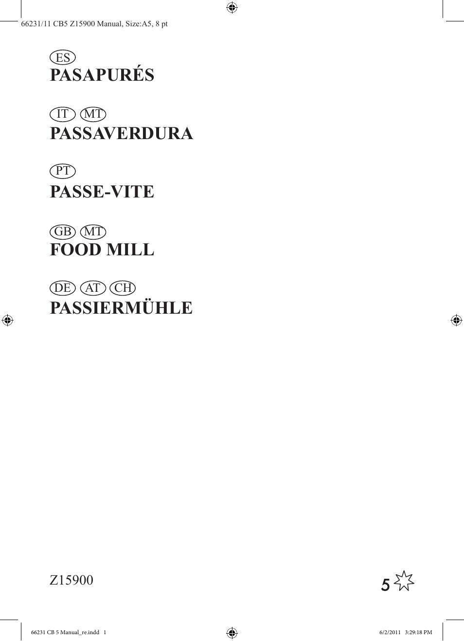 Ernesto Z15900 User Manual | 8 pages