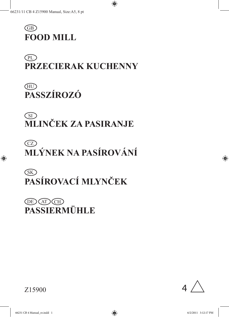 Ernesto Z15900 User Manual | 10 pages