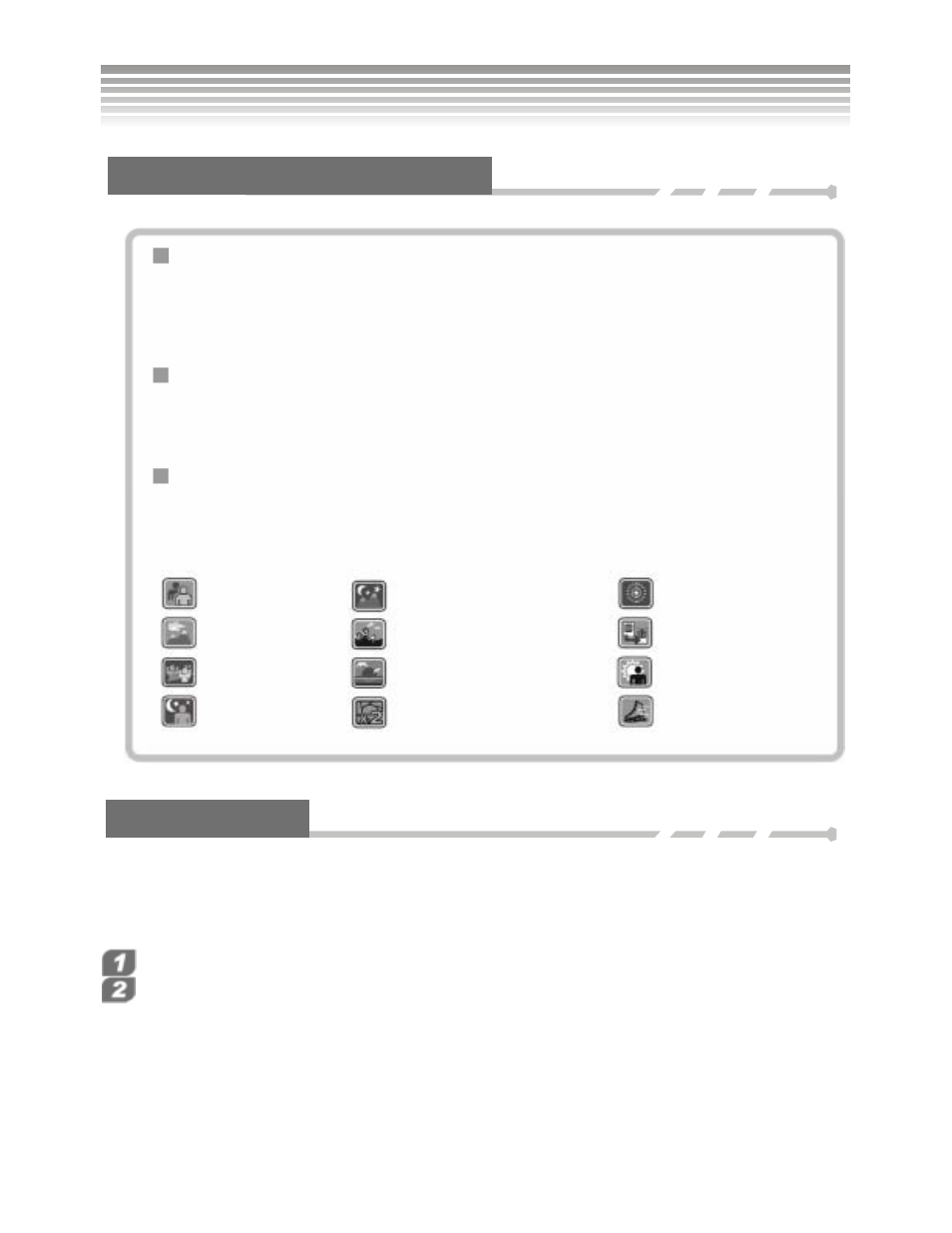 Photo mode, Descriptions of the three modes, Taking pictures | Continued) | DXG Technology DXG-502 User Manual | Page 31 / 74