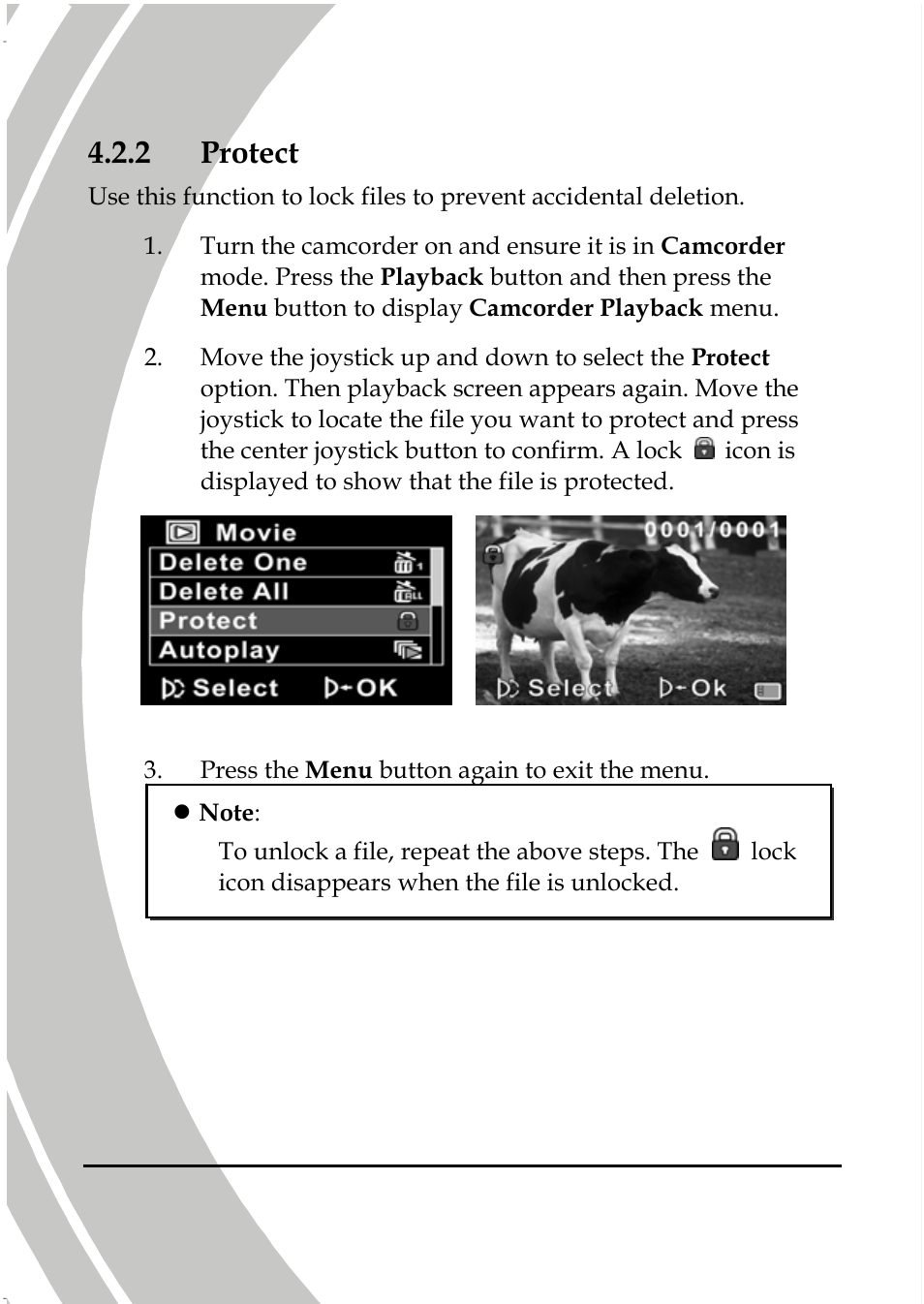 Protect, 2 protect | DXG Technology DXG-587V HD User Manual | Page 58 / 82