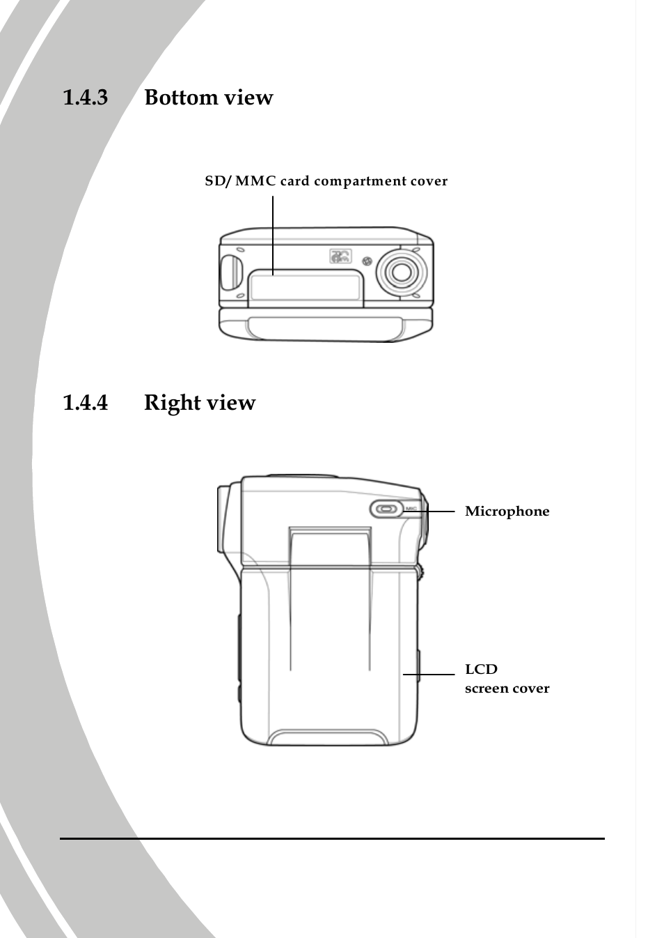 Bottom view, Right view, 3 bottom view | 4 right view | DXG Technology DXG-565V User Manual | Page 16 / 98