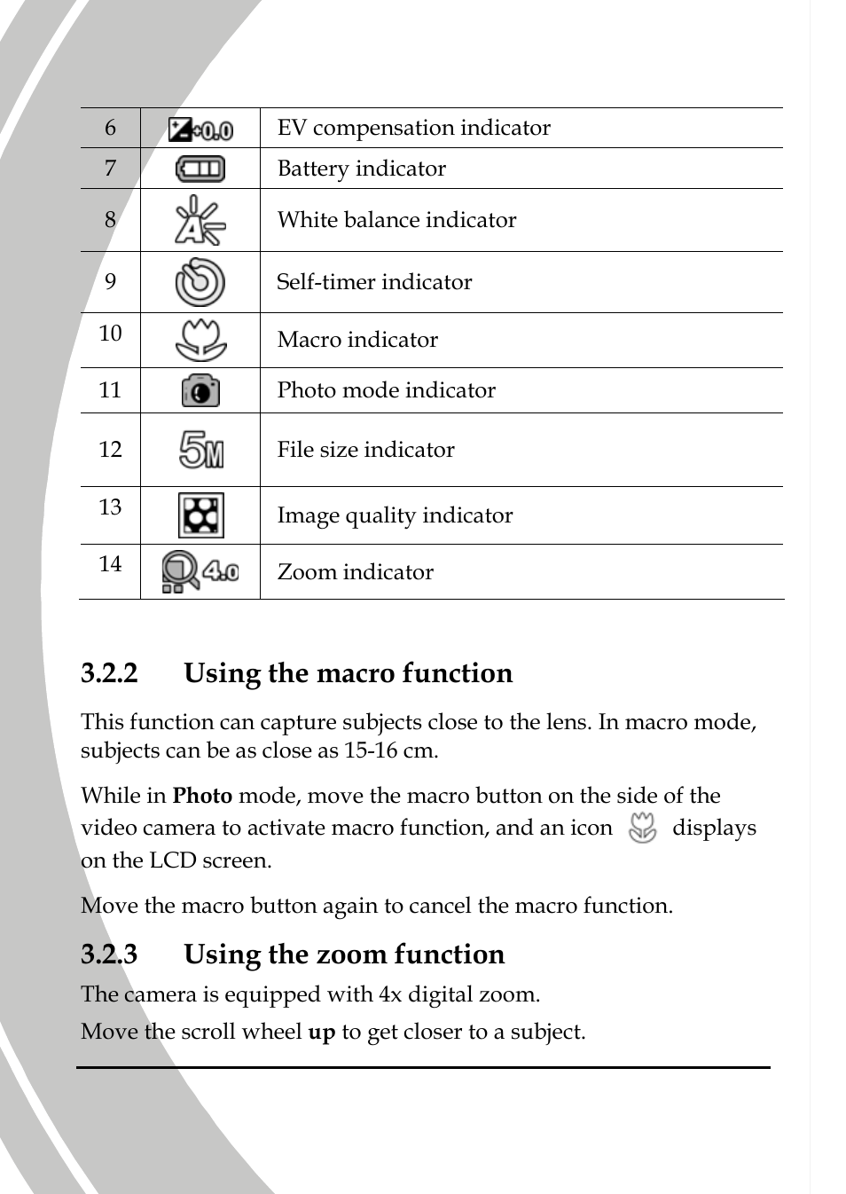 Using the macro function, Using the zoom function, 2 using the macro function | 3 using the zoom function | DXG Technology DXG-565V User Manual | Page 42 / 98