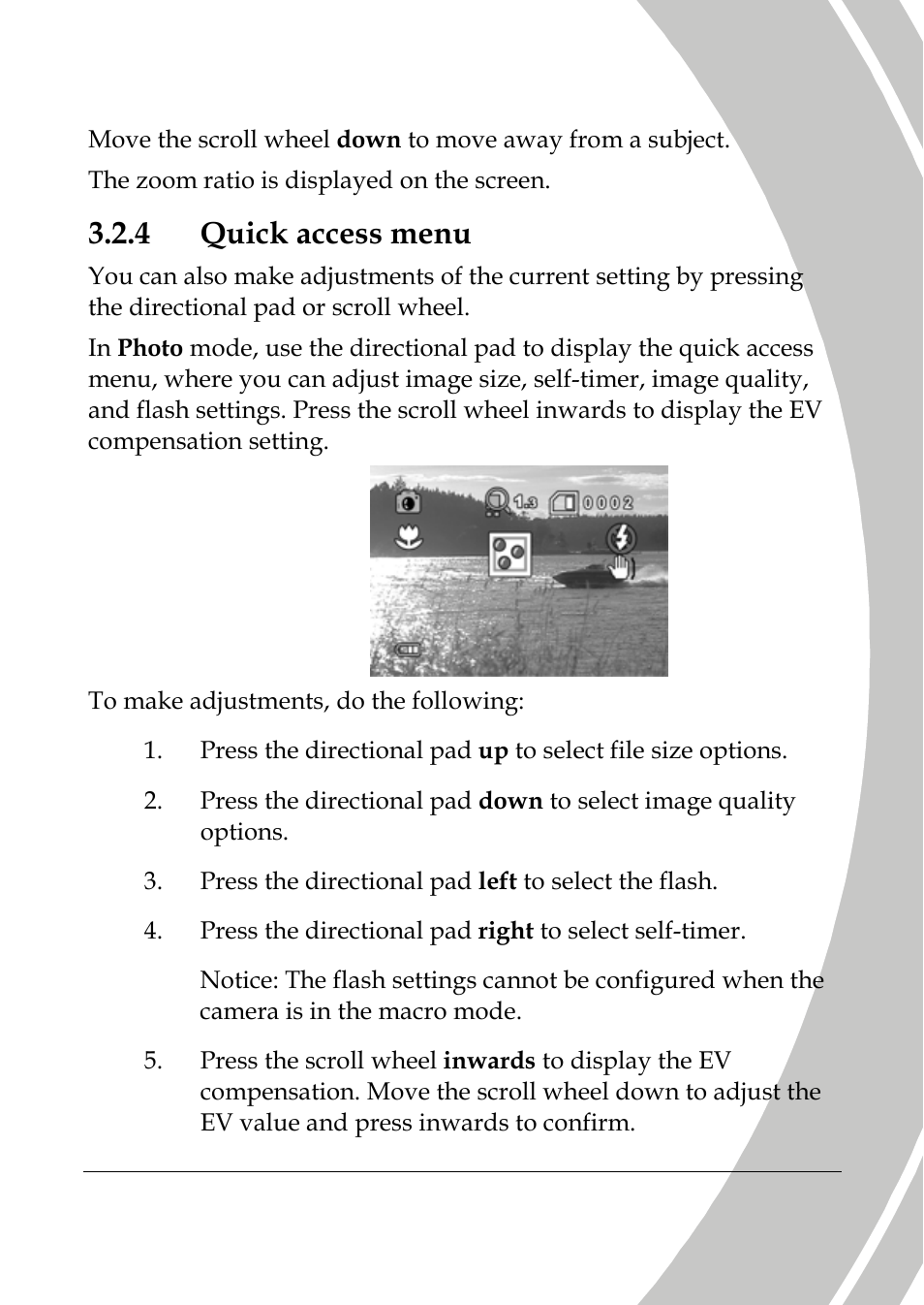 Quick access menu, 4 quick access menu | DXG Technology DXG-565V User Manual | Page 43 / 98