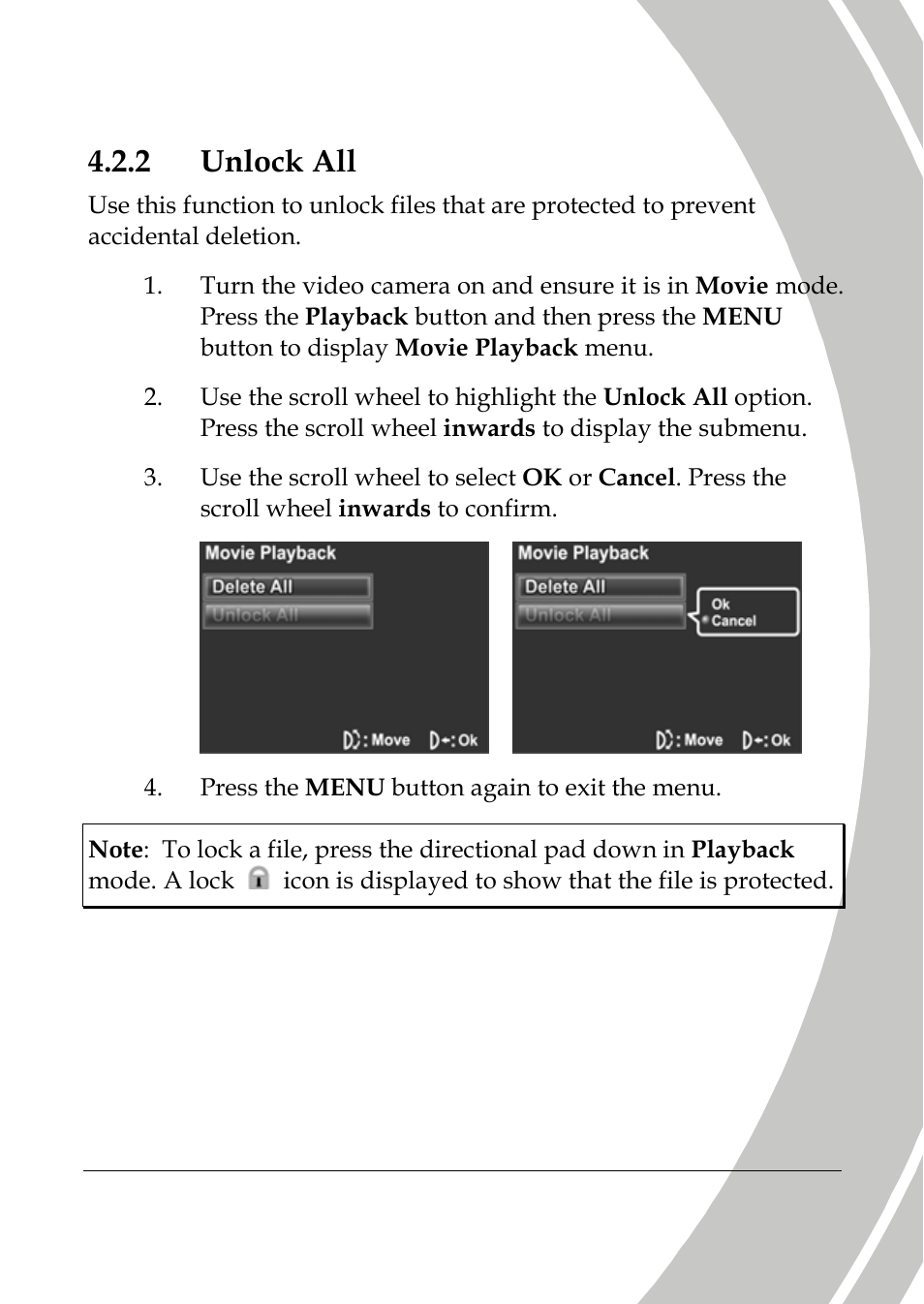 Unlock all, 2 unlock all | DXG Technology DXG-565V User Manual | Page 59 / 98