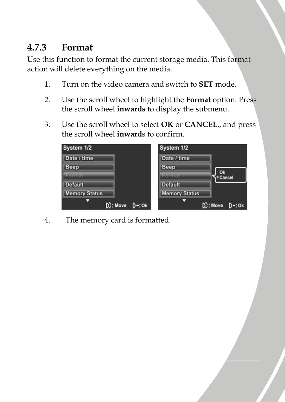 Format, 3 format | DXG Technology DXG-565V User Manual | Page 77 / 98