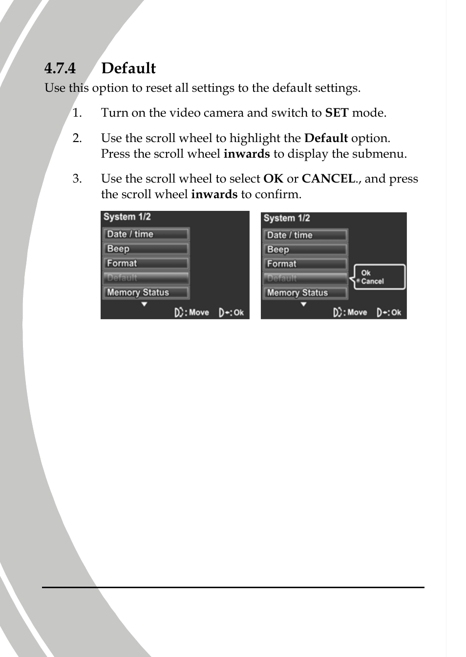 Default, 4 default | DXG Technology DXG-565V User Manual | Page 78 / 98