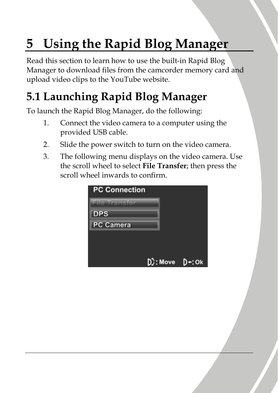 Using the rapid blog manager, Launching rapid blog manager, Apid blog manager 5 using the r | 1 launching rapid blog manager | DXG Technology DXG-565V User Manual | Page 83 / 98