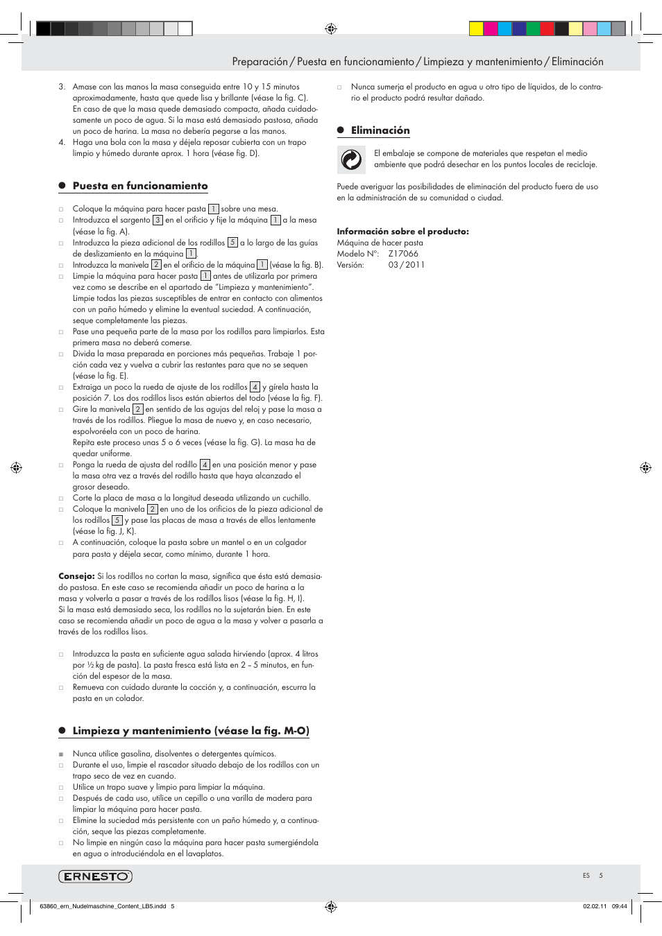 Ernesto Z17066 User Manual | Page 3 / 11