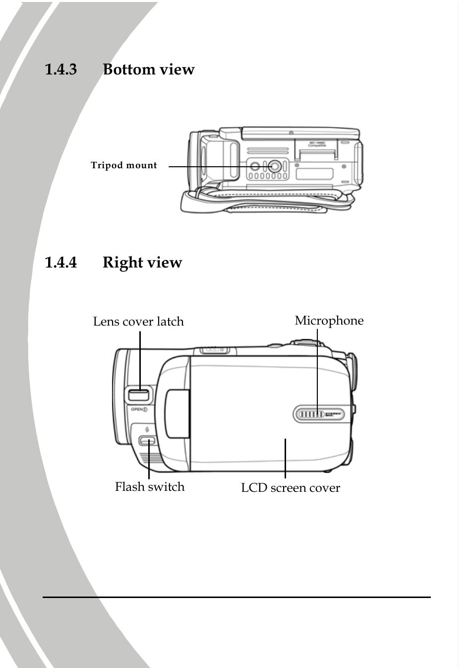 Bottom view, Right view, 3 bottom view | 4 right view | DXG Technology DXG-595V User Manual | Page 14 / 85