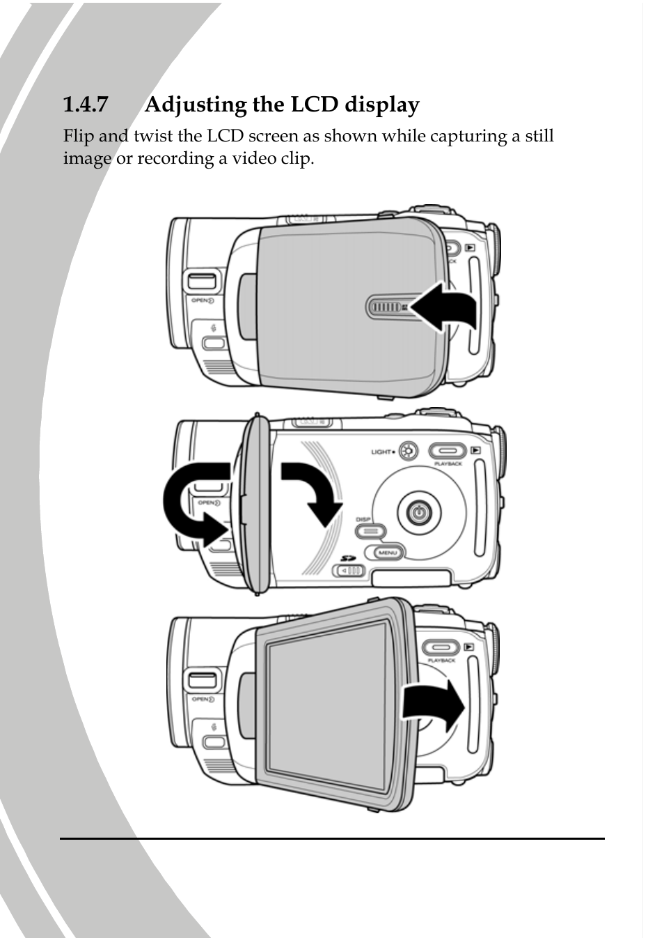 Adjusting the lcd display, 7 adjusting the lcd display | DXG Technology DXG-595V User Manual | Page 16 / 85