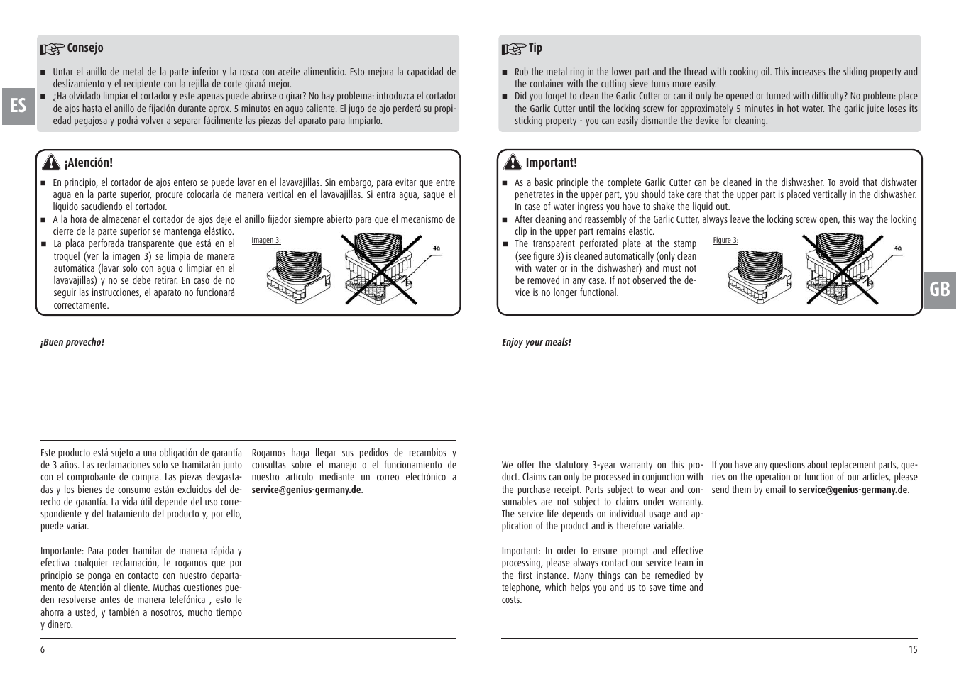 Ernesto Meat Tenderiser User Manual | Page 6 / 10