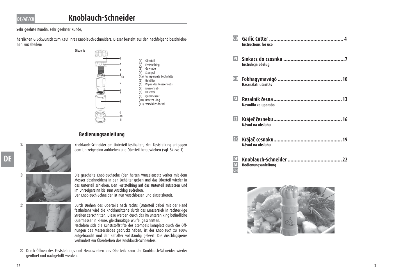 Knoblauch-schneider | Ernesto Meat Tenderiser User Manual | Page 3 / 12