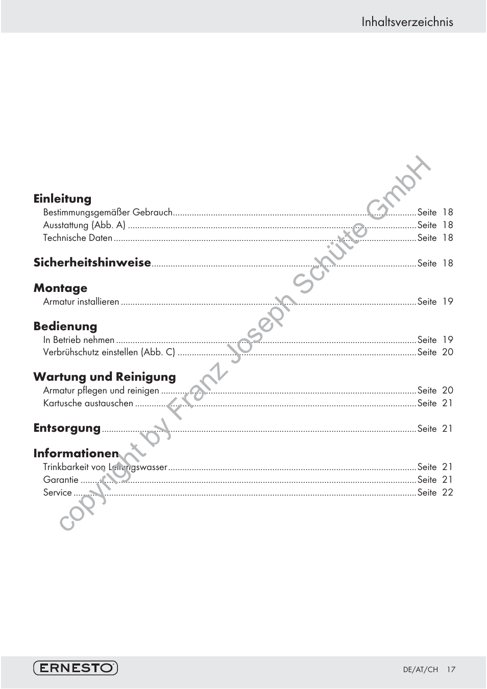 Ernesto 78580/III User Manual | Page 16 / 26