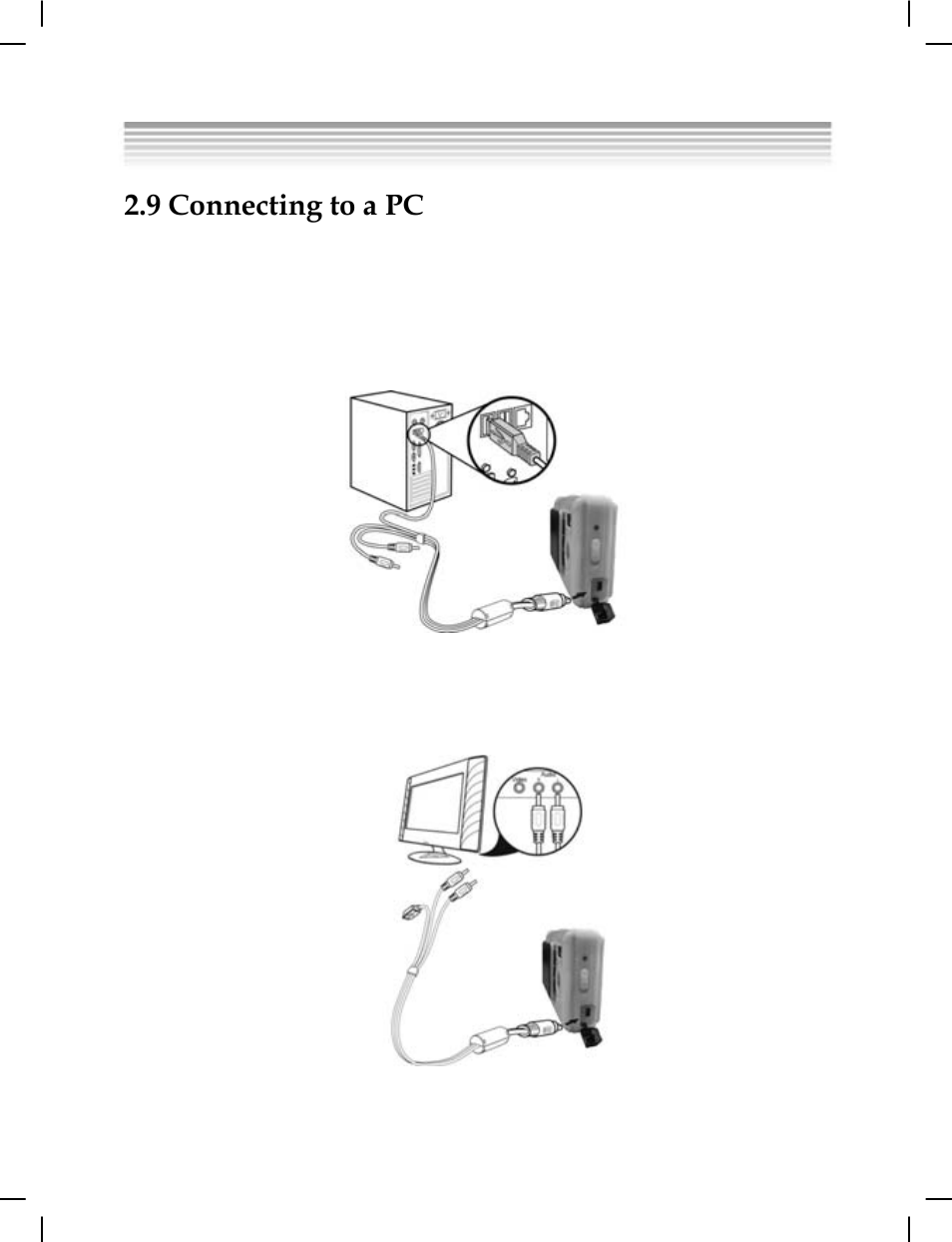 9 connecting to a pc, 10 connecting to a tv | DXG Technology DXG-538 User Manual | Page 17 / 52