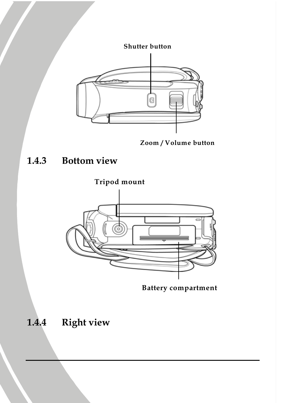 Bottom view, Right view | DXG Technology DXG-517V HD User Manual | Page 14 / 84