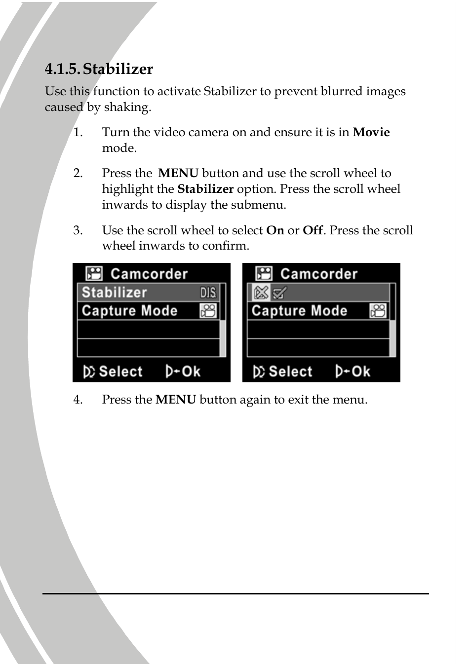 Stabilizer | DXG Technology DXG-517V HD User Manual | Page 52 / 84