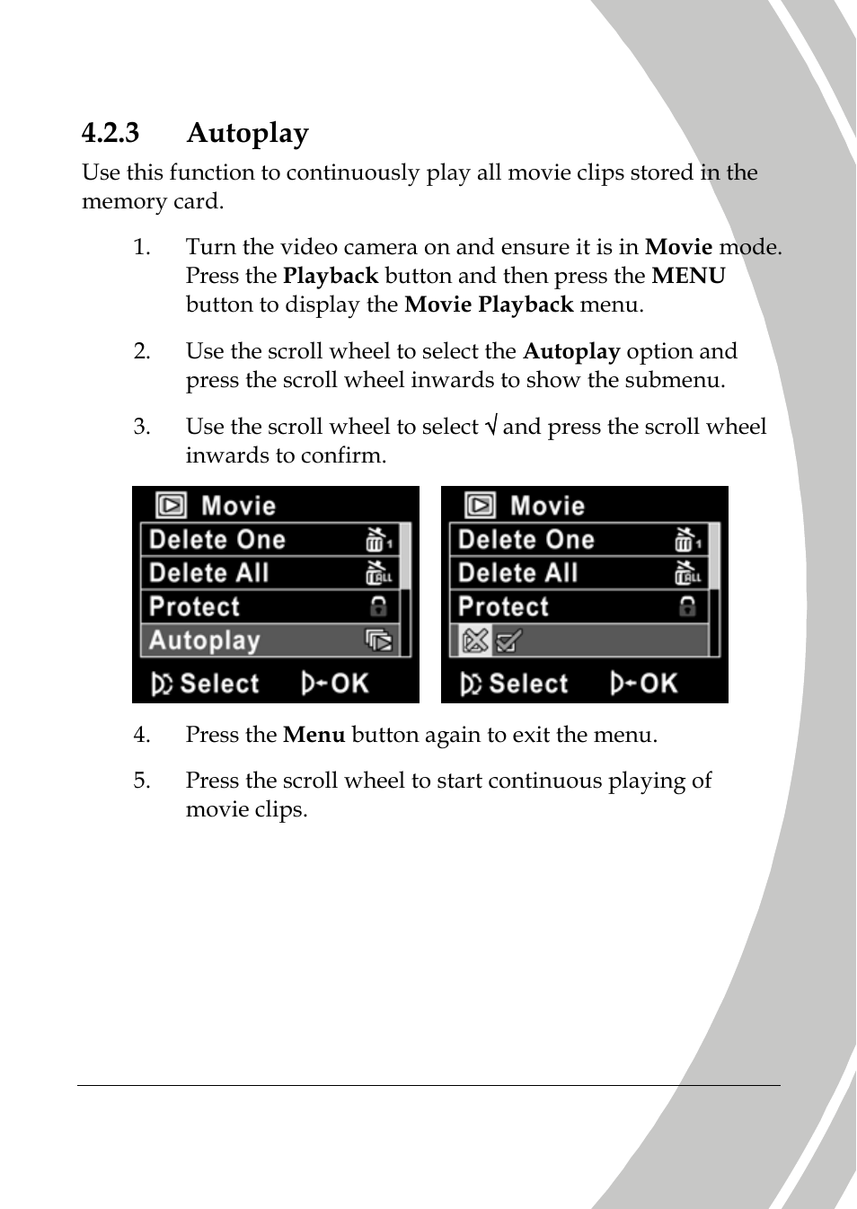 Autoplay, 3 autoplay | DXG Technology DXG-517V HD User Manual | Page 57 / 84