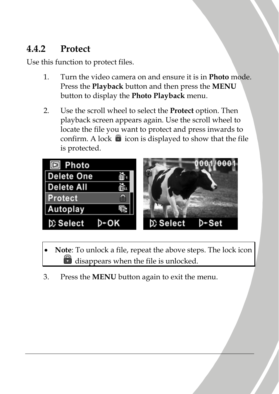 Protect, 2 protect | DXG Technology DXG-517V HD User Manual | Page 65 / 84