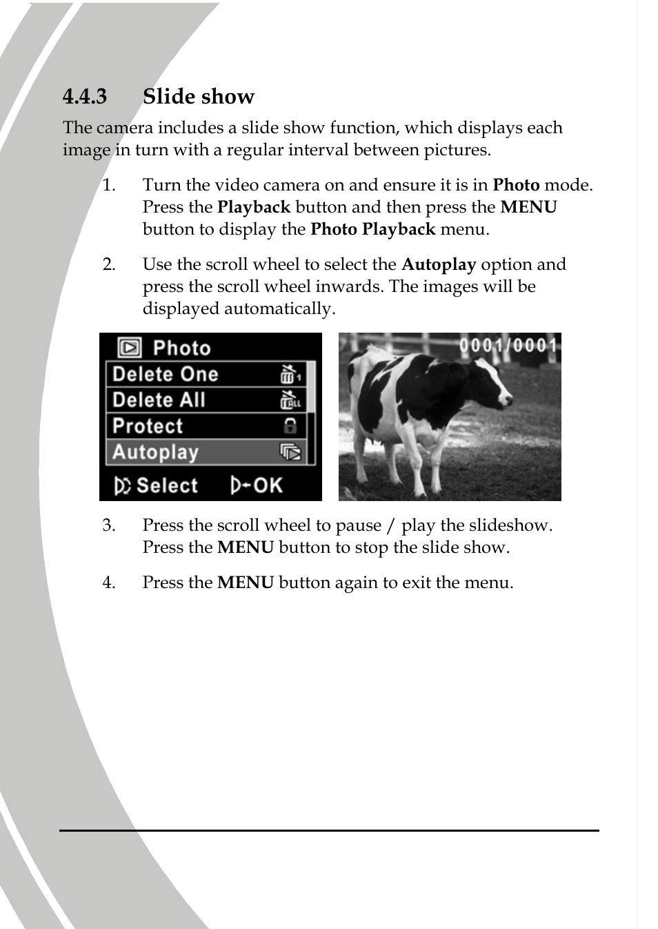 Slide show, 3 slide show | DXG Technology DXG-517V HD User Manual | Page 66 / 84