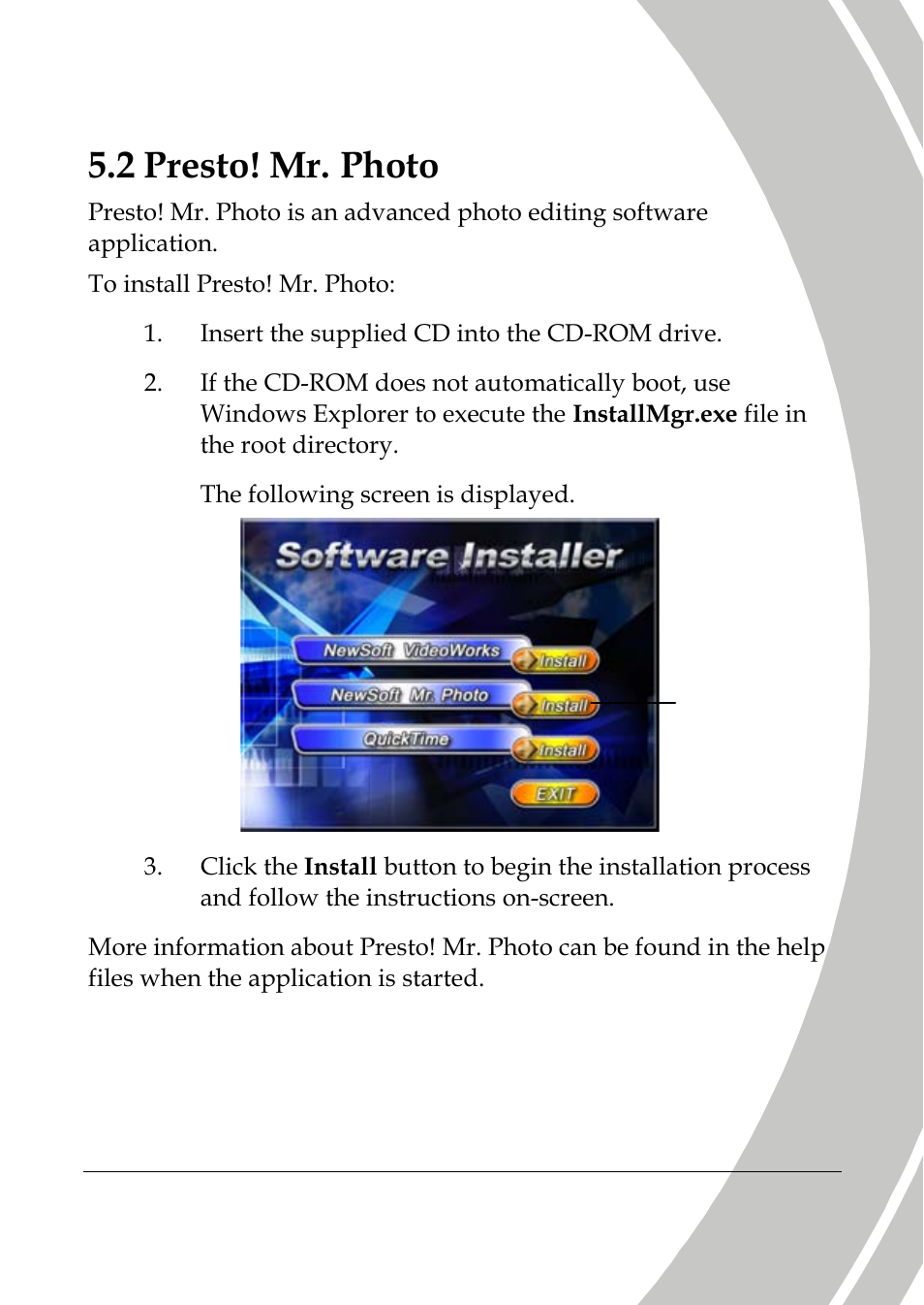 Presto! mr. photo, 2 presto! mr. photo | DXG Technology DXG-517V HD User Manual | Page 75 / 84