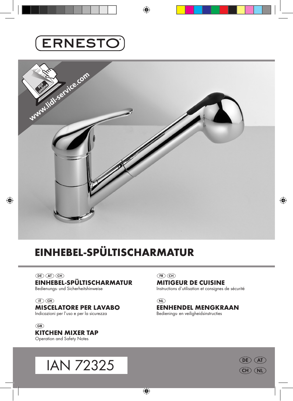 Ernesto Kitchen Mixer Tap User Manual | 41 pages