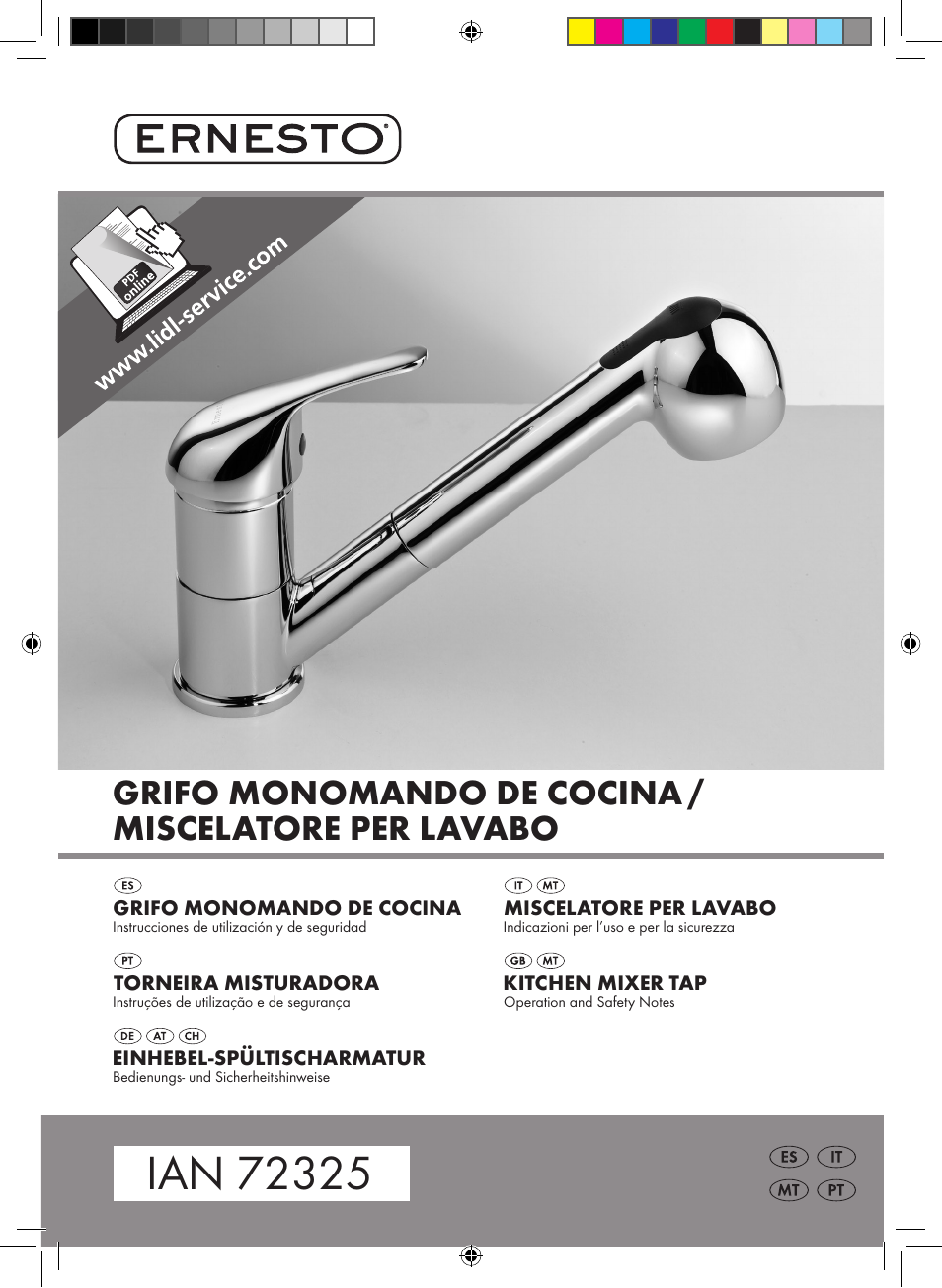 Ernesto Kitchen Mixer Tap User Manual | 42 pages