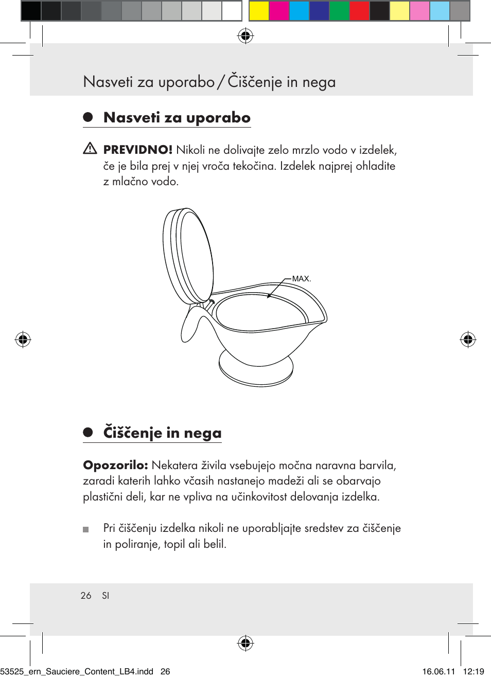 Nasveti za uporabo / čiščenje in nega, Nasveti za uporabo, Čiščenje in nega | Ernesto Z31029 User Manual | Page 24 / 44