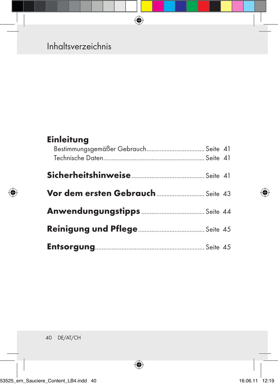 Ernesto Z31029 User Manual | Page 38 / 44