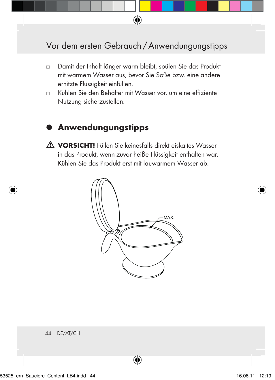 Vor dem ersten gebrauch / anwendungungstipps, Anwendungungstipps | Ernesto Z31029 User Manual | Page 42 / 44