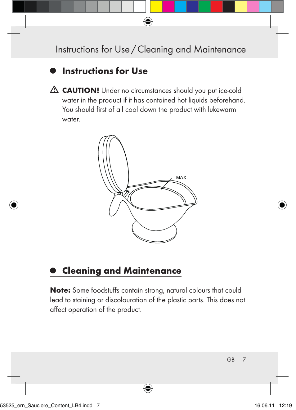 Instructions for use / cleaning and maintenance, Instructions for use, Cleaning and maintenance | Ernesto Z31029 User Manual | Page 5 / 44