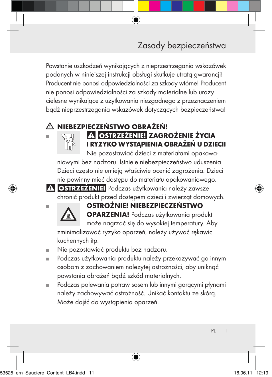 Zasady bezpieczeństwa | Ernesto Z31029 User Manual | Page 9 / 44