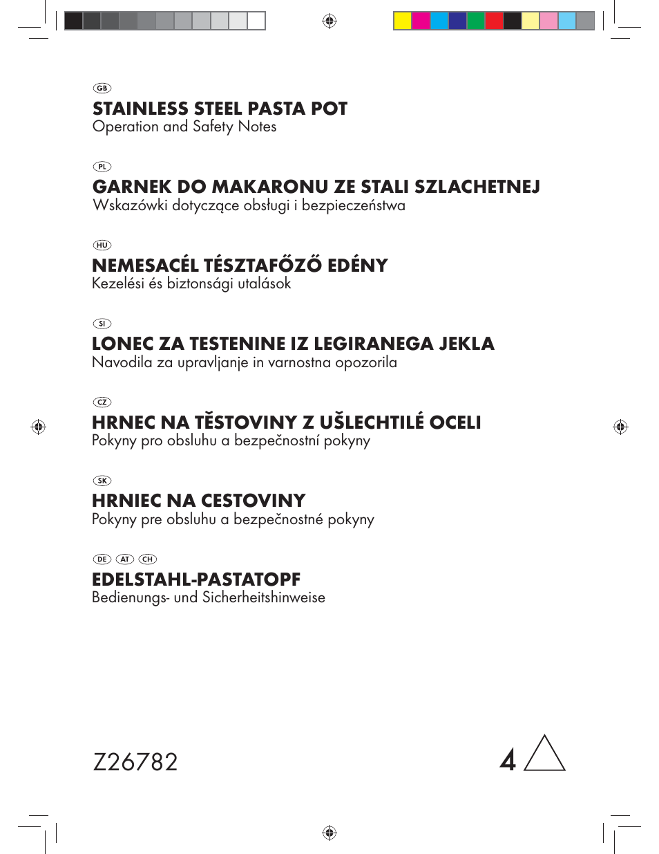 Ernesto Z26782 User Manual | 11 pages