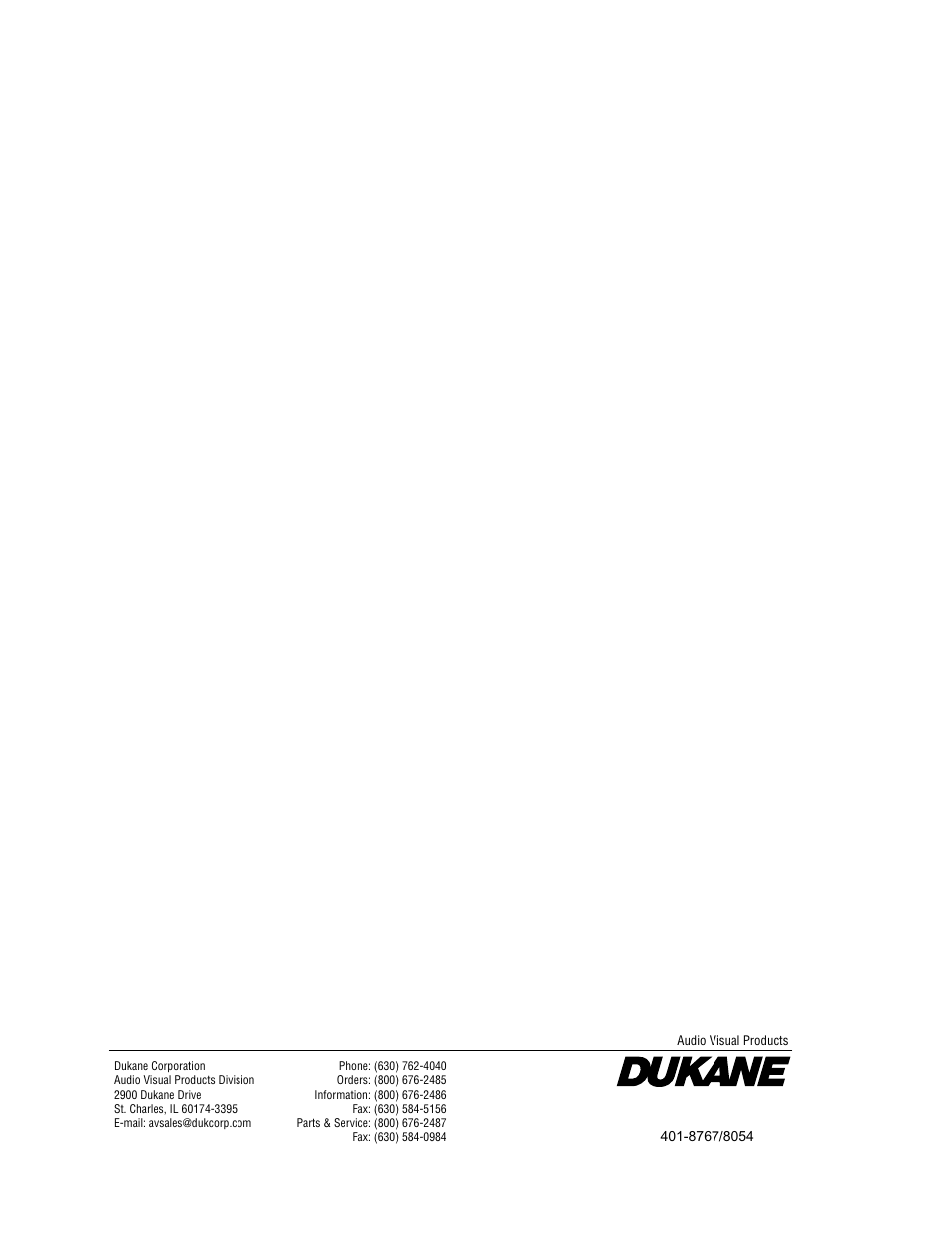Dukane 8767 User Manual | Page 40 / 40