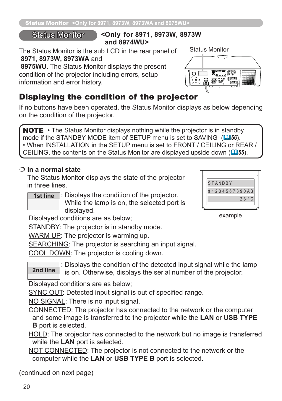 Dukane Projector 976SX User Manual | Page 20 / 128