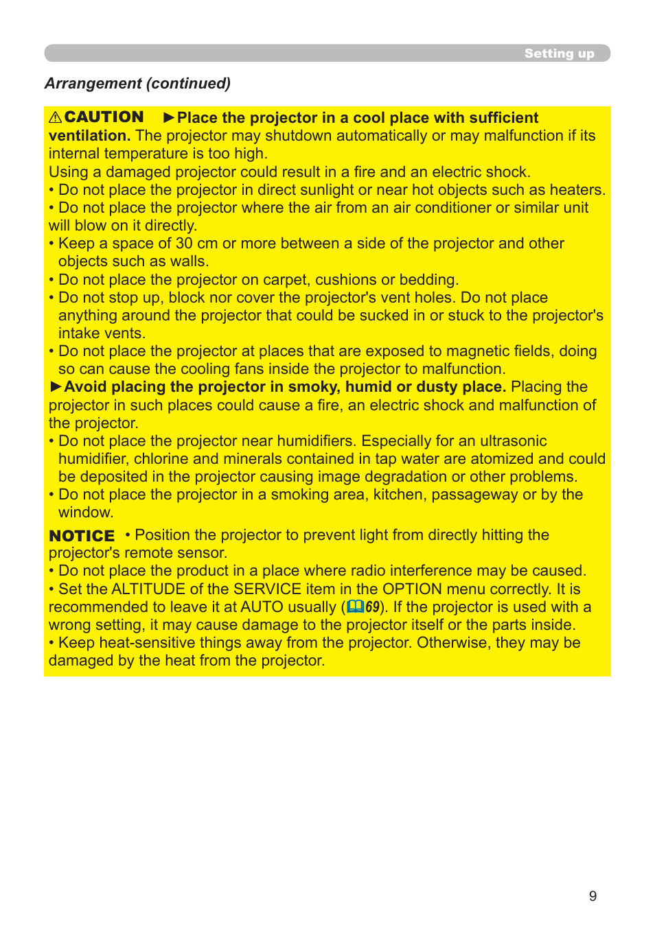 Dukane Projector 976SX User Manual | Page 9 / 128