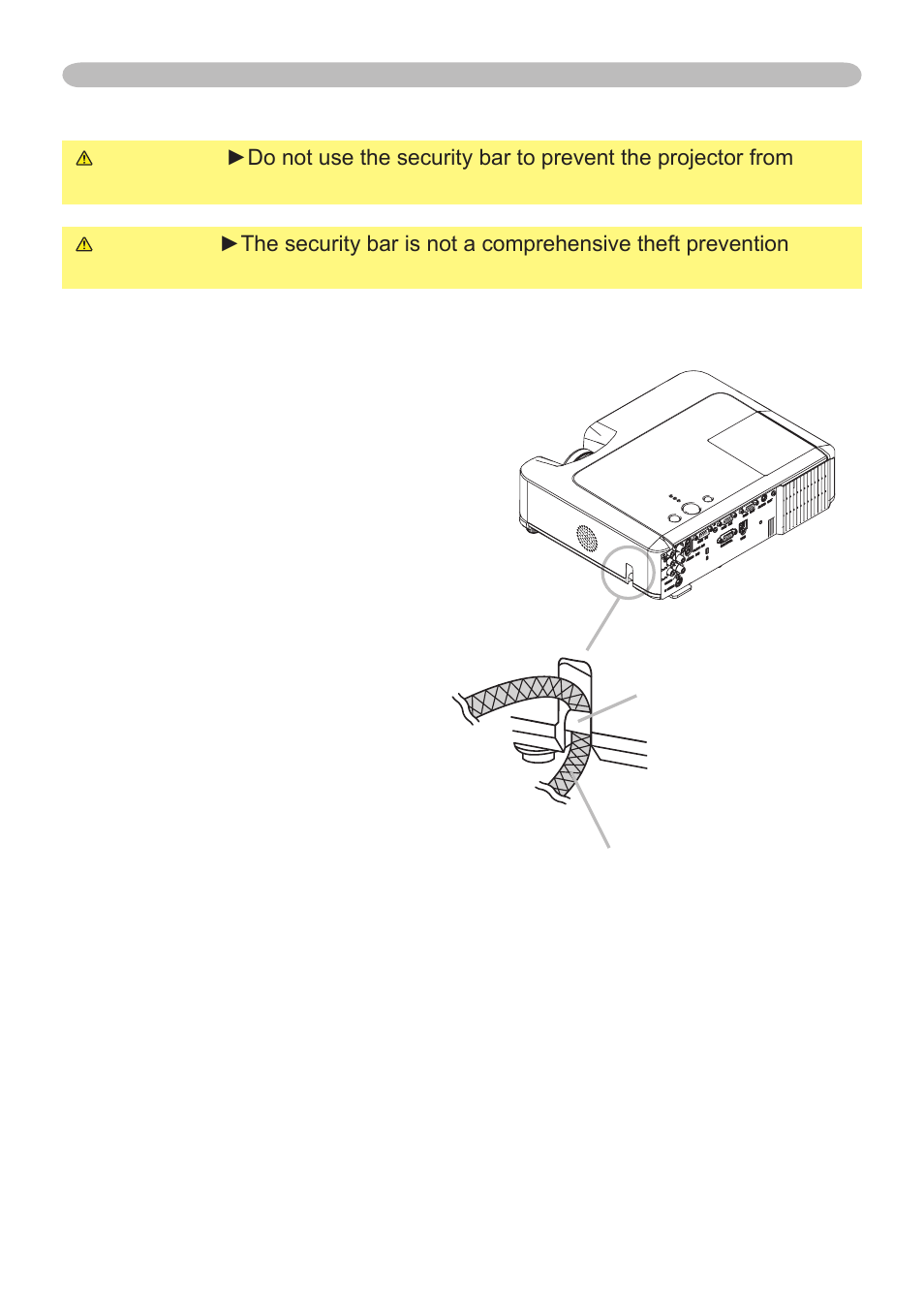 Using the security bar | Dukane 401-8755E-01 User Manual | Page 12 / 82