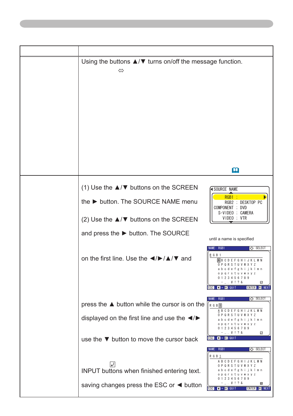Screen menu (continued) | Dukane 401-8755E-01 User Manual | Page 41 / 82