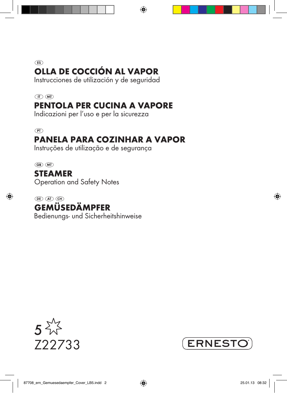 Ernesto Z22733 User Manual | 10 pages