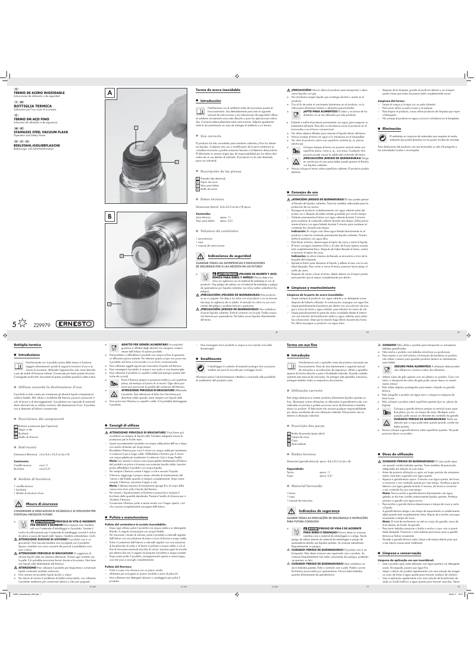 Ernesto Z29979 User Manual | 2 pages